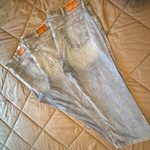 Tommy Hilfiger 40 x 30 Light Wash Jeans Classic Straight Bootcut Vintage Style